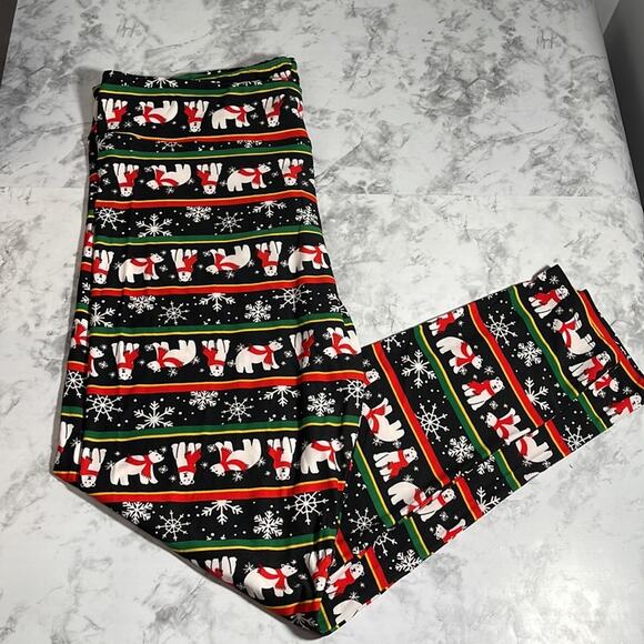 FASHION NOVA Sleighbells Ring Leggings II with Polar Bear Pattern Size 2X NWT - Picture 7 of 12